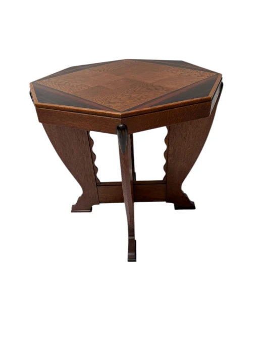 Art Deco Amsterdamse School Coffee Table in Oak, 1920s